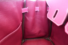 Load image into Gallery viewer, HERMES CANDY BIRKIN 25 Epsom leather Rose tyrien/Ruby □R Engraving Hand bag 700090145