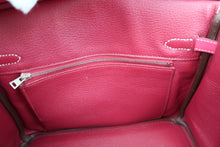 Load image into Gallery viewer, HERMES CANDY BIRKIN 25 Epsom leather Rose tyrien/Ruby □R Engraving Hand bag 700090145