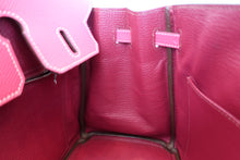 Load image into Gallery viewer, HERMES CANDY BIRKIN 25 Epsom leather Rose tyrien/Ruby □R Engraving Hand bag 700090145