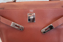 将图片加载到图库查看器,HERMES KELLY 32 Clemence leather Sienne □M刻印 Hand bag 700100177