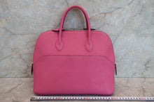 Load image into Gallery viewer, HERMES/BOLIDE 1923 Chevre myzore goatskim Fuschia pink □J Engraving Hand bag 700100240