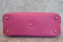 Load image into Gallery viewer, HERMES/BOLIDE 1923 Chevre myzore goatskim Fuschia pink □J Engraving Hand bag 700100240