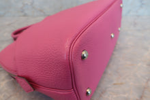 Load image into Gallery viewer, HERMES/BOLIDE 1923 Chevre myzore goatskim Fuschia pink □J Engraving Hand bag 700100240