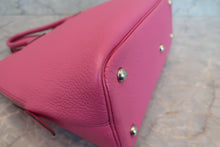 Load image into Gallery viewer, HERMES/BOLIDE 1923 Chevre myzore goatskim Fuschia pink □J Engraving Hand bag 700100240