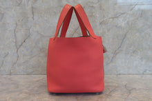 画像をギャラリービューアに読み込む, HERMES/エルメス ピコタンロックPM トリヨンクレマンス ローズジャイプール □P刻印 ハンドバッグ 700040070