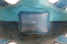 Load image into Gallery viewer, HERMES PICOTIN LOCK CASAQUE PM Clemence leather Vert bosphore/Vert cypres Z Engraving Hand bag 8000100045