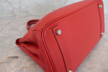 Load image into Gallery viewer, HERMES BIRKIN 30 Togo leather Vermillon □H Engraving Hand bag 700080097