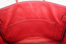 Load image into Gallery viewer, HERMES BIRKIN 30 Togo leather Vermillon □H Engraving Hand bag 700080097