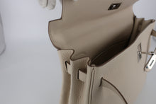 Load image into Gallery viewer, HERMES KELLY 32 Clemence leather Craie A Engraving Hand bag 800100038