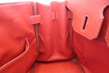 Load image into Gallery viewer, HERMES BIRKIN 30 Togo leather Vermillon □H Engraving Hand bag 700080097