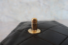 Load image into Gallery viewer, CHANEL Mini Matelasse chain shoulder bag Lambskin Black/Gold hadware Shoulder bag 800050064