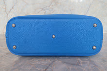 将图片加载到图库查看器,HERMES/BOLIDE 31 Clemence leather Blue hydra □Q刻印 Shoulder bag 700120089