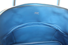 将图片加载到图库查看器,HERMES/BOLIDE 31 Clemence leather Blue hydra □Q刻印 Shoulder bag 700120089