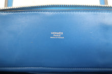 将图片加载到图库查看器,HERMES/BOLIDE 31 Clemence leather Blue hydra □Q刻印 Shoulder bag 700120089