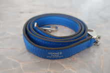 将图片加载到图库查看器,HERMES/BOLIDE 31 Clemence leather Blue hydra □Q刻印 Shoulder bag 700120089