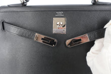 画像をギャラリービューアに読み込む, HERMES/エルメス ケリー32 ヴォーエプソン ブラック □P刻印 ショルダーバッグ 800100039