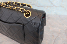 將圖片載入圖庫檢視器 CHANEL/シャネル マトラッセWフラップWチェーンショルダーバッグ ラムスキン ブラック/ゴールド金具 ショルダーバッグ 800060169