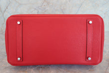Load image into Gallery viewer, HERMES BIRKIN 35 Togo leather Rouge casaque □P Engraving Hand bag 700080119