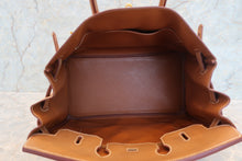 Load image into Gallery viewer, HERMES BIRKIN 35 Graine Couchevel leather Gold □D Engraving Hand bag 700100169