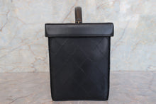 画像をギャラリービューアに読み込む, CHANEL/シャネル ビコローレバニティ ラムスキン ブラック/ゴールド金具 バニティ 700090159