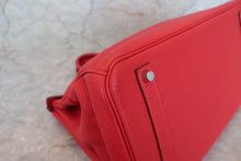 Load image into Gallery viewer, HERMES BIRKIN 35 Togo leather Rouge casaque □P Engraving Hand bag 700080119