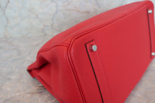 Load image into Gallery viewer, HERMES BIRKIN 35 Togo leather Rouge casaque □P Engraving Hand bag 700080119