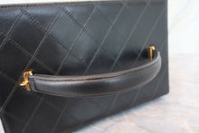 画像をギャラリービューアに読み込む, CHANEL/シャネル ビコローレバニティ ラムスキン ブラック/ゴールド金具 バニティ 700090159