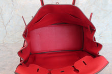 Load image into Gallery viewer, HERMES BIRKIN 35 Togo leather Rouge casaque □P Engraving Hand bag 700080119