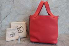 Load image into Gallery viewer, HERMES PICOTIN LOCK PM Clemence leather Bougainvillier □N Engraving Hand bag 700040064