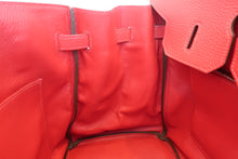 Load image into Gallery viewer, HERMES BIRKIN 35 Togo leather Rouge casaque □P Engraving Hand bag 700080119