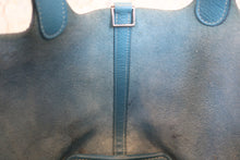 Load image into Gallery viewer, HERMES PICOTIN PM Clemence leather Blue jean Hand bag 700120057