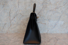 画像をギャラリービューアに読み込む, HERMES/エルメス ケリー28 ボックスカーフ ブラック 〇Z刻印 ショルダーバッグ 700030286