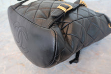 画像をギャラリービューアに読み込む, CHANEL/シャネル マトラッセチェーンリュック ラムスキン ブラック/ゴールド金具 リュック 700100233