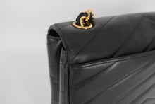 將圖片載入圖庫檢視器 CHANEL/シャネル Vステッチチェーンショルダーバッグ ラムスキン ブラック/ゴールド金具 ショルダーバッグ 800100015