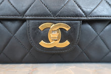 画像をギャラリービューアに読み込む, CHANEL/シャネル マトラッセWフラップチェーンショルダーバッグ ラムスキン ブラック/ゴールド金具 ショルダーバッグ 800080129