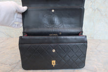 画像をギャラリービューアに読み込む, CHANEL/シャネル マトラッセWフラップチェーンショルダーバッグ ラムスキン ブラック/ゴールド金具 ショルダーバッグ 800080129