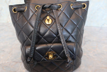 画像をギャラリービューアに読み込む, CHANEL/シャネル マトラッセチェーンリュック ラムスキン ブラック/ゴールド金具 リュック 700100233