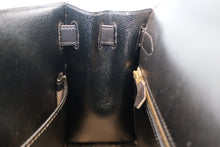 画像をギャラリービューアに読み込む, HERMES/エルメス ケリー28 ボックスカーフ ブラック 〇Z刻印 ショルダーバッグ 700030286