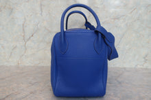 将图片加载到图库查看器,HERMES LINDY 34 Clemence leather Blue electric □P刻印 Shoulder bag 700120050