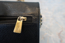 画像をギャラリービューアに読み込む, CHANEL/シャネル ココマークチェーンウォレット キャビアスキン ブラック/ゴールド金具 ショルダーバッグ 800010110