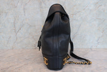 画像をギャラリービューアに読み込む, CHANEL/シャネル トリプルココマークチェーンリュック キャビアスキン ブラック/ゴールド金具 リュック 800010120