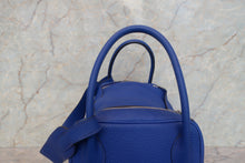 将图片加载到图库查看器,HERMES LINDY 34 Clemence leather Blue electric □P刻印 Shoulder bag 700120050