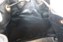 画像をギャラリービューアに読み込む, CHANEL/シャネル ココマーク巾着チェーンリュック ラムスキン ブラック/ゴールド金具 リュック 700100217