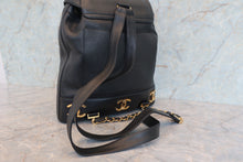 画像をギャラリービューアに読み込む, CHANEL/シャネル トリプルココマークチェーンリュック キャビアスキン ブラック/ゴールド金具 リュック 800010120