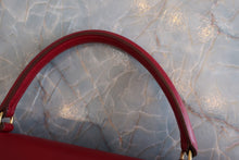 画像をギャラリービューアに読み込む, HERMES/エルメス ケリー35 ボックスカーフ ルージュヴィフ 〇U刻印 ショルダーバッグ 700080149