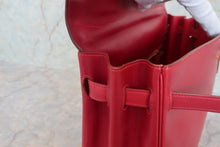 画像をギャラリービューアに読み込む, HERMES/エルメス ケリー35 ボックスカーフ ルージュヴィフ 〇U刻印 ショルダーバッグ 700080149