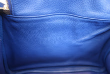 将图片加载到图库查看器,HERMES LINDY 34 Clemence leather Blue electric □P刻印 Shoulder bag 700120050