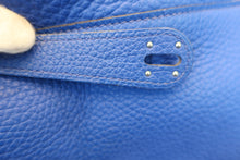 将图片加载到图库查看器,HERMES LINDY 34 Clemence leather Blue electric □P刻印 Shoulder bag 700120050