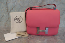 将图片加载到图库查看器,HERMES CONSTANCE3 24 Evercolor leather Rose azalee A刻印 Shoulder bag 700120081