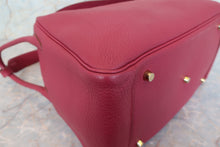 Load image into Gallery viewer, HERMES LINDY 34 Clemence leather Ruby □O Engraving Shoulder bag 700090160